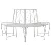 vidaXL Bancă cu arbori 4-Număr de locuri 160 x 80 x 89 cm Oțel