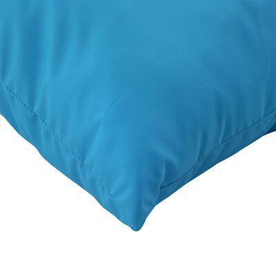 vidaXL Perne canapea din paleți, 3 buc., albastru deschis, textil