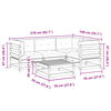 vidaXL Set canapele de grădină cu perne, 5 piese, lemn masiv de pin
