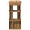 vidaXL Masă bar cu rafturi, stejar artizanal, 102x50x103,5 cm, lemn