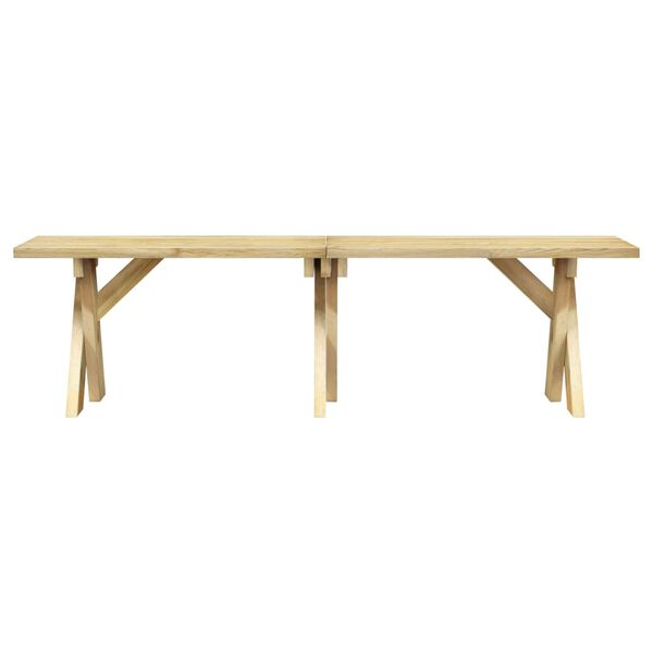 vidaXL Set mobilier de grădină, 3 piese, lemn de pin tratat