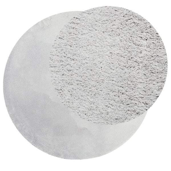 vidaXL Covor HUARTE, fir scurt, moale și lavabil, gri, &Oslash; 100 cm