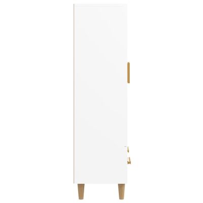 vidaXL Dulap înalt, alb, 70x31x115 cm, lemn compozit