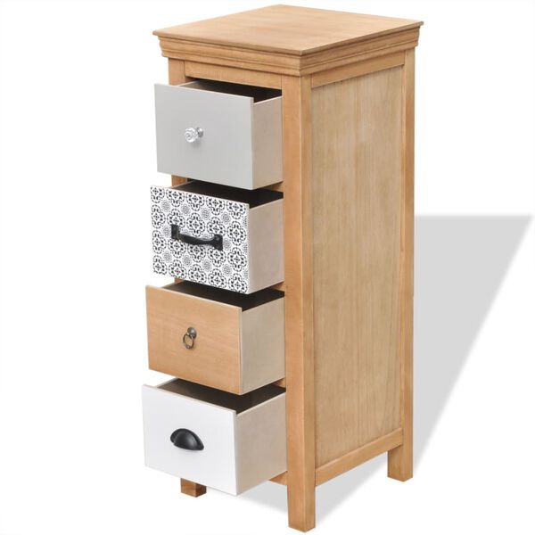 vidaXL Dulap cu sertare, 35 x 35 x 90 cm, lemn masiv