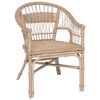 vidaXL Scaun stivuibil Ratan natural 60 x 60 x 81 cm
