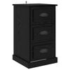 vidaXL Dulap de noapte Stejar Negru 39 x 39 x 67,5 cm Lemn prelucrat