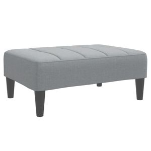 vidaXL Taburet, gri deschis, 77x55x31 cm, material textil