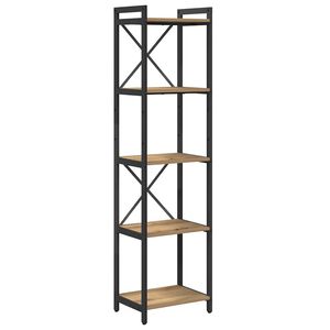 vidaXL Raft pentru cărți Stejar Artizanal 40 x 30 x 155 cm