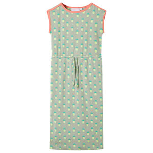 vidaXL Rochie pentru copii, verde mentă antichizat, 116