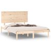 vidaXL Cadru de pat mic dublu, 120x190 cm, lemn masiv