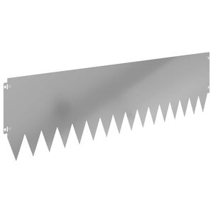 vidaXL Margine pentru gazon 10 pcs 103 x 30 cm Oțel Argintiu