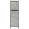 vidaXL Set mobilier de baie, 4 piese, gri beton, lemn compozit