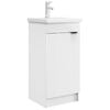 vidaXL Mobilă de baie cu chiuvetă Alb 42 x 40 x 84,5 cm Lemn prelucrat