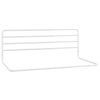 vidaXL Balustradă de protecție pat copii, alb, (76-137)x55 cm, fier