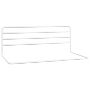 vidaXL Balustradă de protecție pat copii, alb, (76-137)x55 cm, fier