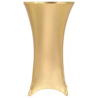 vidaXL Huse elastice de masă, 2 buc., auriu, 60 cm