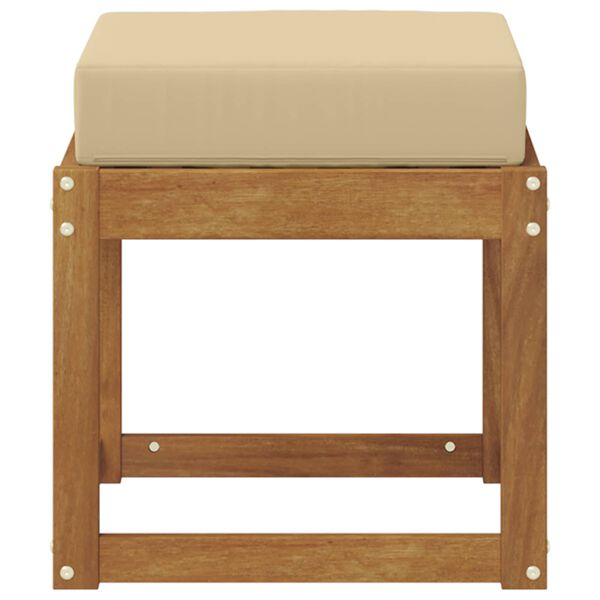 vidaXL Bancă de exterior natural 43 x 43 x 37 cm Lemn Solid de Acacia