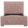 vidaXL Cadru de pat, roz, 90 x 200 cm, catifea