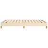 vidaXL Cadru de pat fără saltea, crem, 140x190 cm, textil