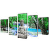 vidaXL Set de tablouri, imprimeu Buddha, 200 x 100 cm