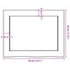 vidaXL Blat de baie, 40x30x(2-6) cm, lemn masiv netratat