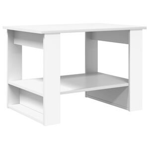 vidaXL Masă de cafea Alb 72 x 50 x 50 cm Lemn prelucrat