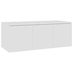 vidaXL Dulap TV, alb, 80x34x30 cm, lemn prelucrat