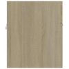 vidaXL Set mobilier de baie, stejar sonoma, lemn prelucrat