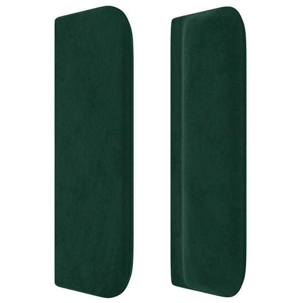 vidaXL Tăblie pat cu aripioare verde &icirc;nchis 83x16x78/88 cm catifea