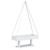 vidaXL Pom de Crăciun din metal KUOPIO 60 cm Oțel Alb