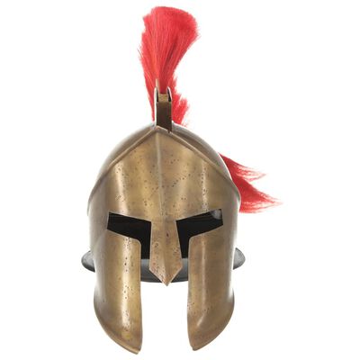 vidaXL Coif războinic grec aspect antic, jocuri pe roluri, alamă, oțel