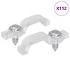 vidaXL Clipuri LED pentru Strip 2 pcs Transparent 2 x 1 x 0.5 cm