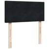 vidaXL Cadru de pat otoman cu saltea, catifea neagră 100x200cm