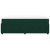 vidaXL Pat box spring cu saltea, verde închis, 90x190 cm, catifea