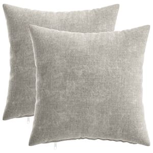vidaXL Husă pentru pernă 2 buc. HEERLEN Gri deschis 40 x 40 cm