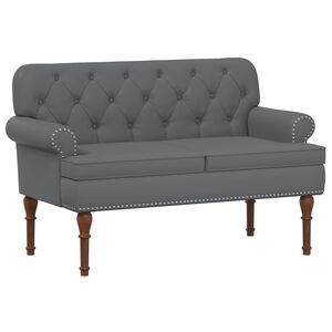 vidaXL Canapea cu capitonaj butonat Gri 120 x 65 x 77 cm