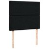 vidaXL Pat box spring cu saltea, negru, 120x190 cm, catifea