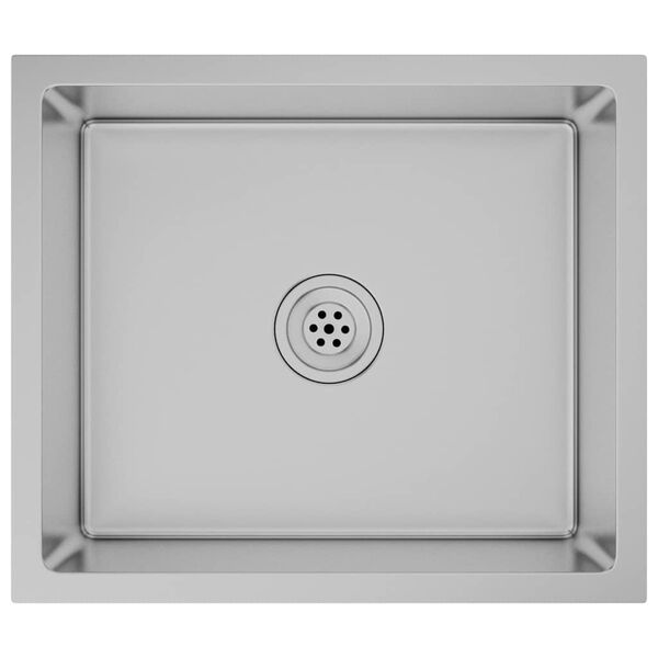vidaXL Chiuvetă de bucătărie lucrată manual, oțel inoxidabil