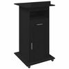 vidaXL Podium Stejar Negru Lemn prelucrat 55 x 55 x 107 cm