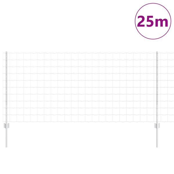 vidaXL Gard cu St&acirc;lp Argintiu 1 x 25 m Oțel