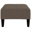 vidaXL Canapea extensibilă cu 2 locuri cu taburet, taupe, microfibră