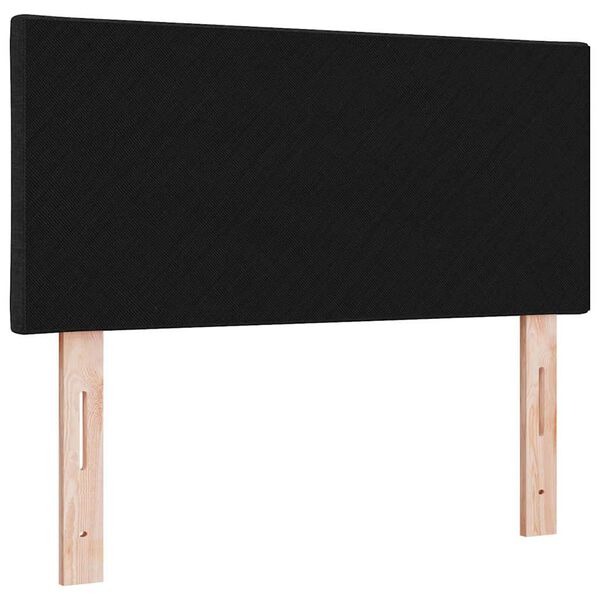 vidaXL Tăblie cap cu headboard Negru 90 cm Piele artificială
