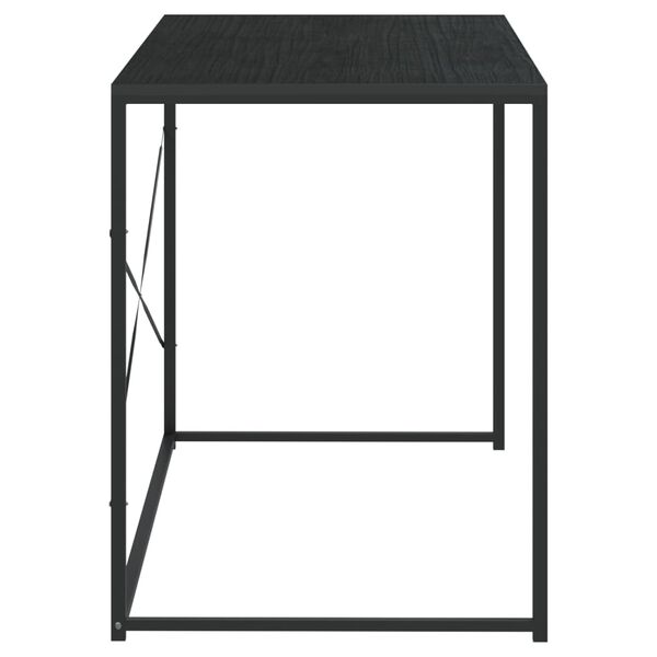 vidaXL Birou de computer, negru, 110x60x70 cm, lemn prelucrat