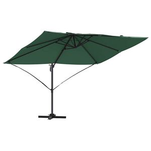 vidaXL Umbrelă de soare 351 x 250 x 260 cm Poliester și Aluminiu Verde