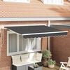 vidaXL Cortina Retractabilă Manual Antracit 250 x 200 cm țesătură