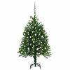 vidaXL Brad de Crăciun pre-iluminat cu set globuri, verde, 120 cm