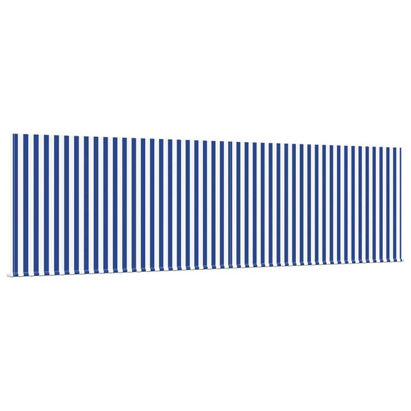 vidaXL Cortina Retractabilă Manual Albastru și Alb 400 &times; 300 cm