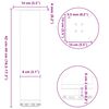 vidaXL Picioare pentru măsuță de cafea, 4 buc., alb, 42-44 cm, oțel