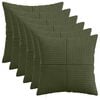 vidaXL Husă pentru pernă 6 pcs ALMELO Verde 30 x 30 cm cord