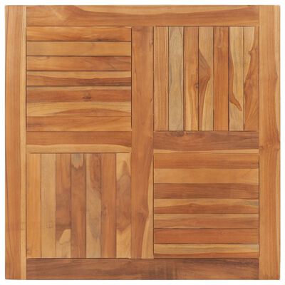 vidaXL Blat de masă pătrată, 90 x 90 x 2,5 cm, lemn masiv de tec